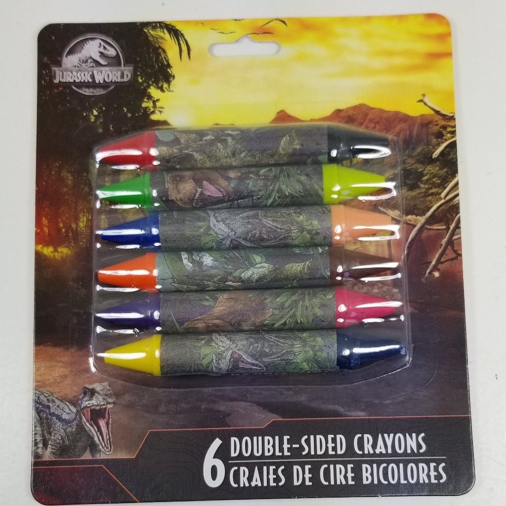 Jurassic World double sided crayons